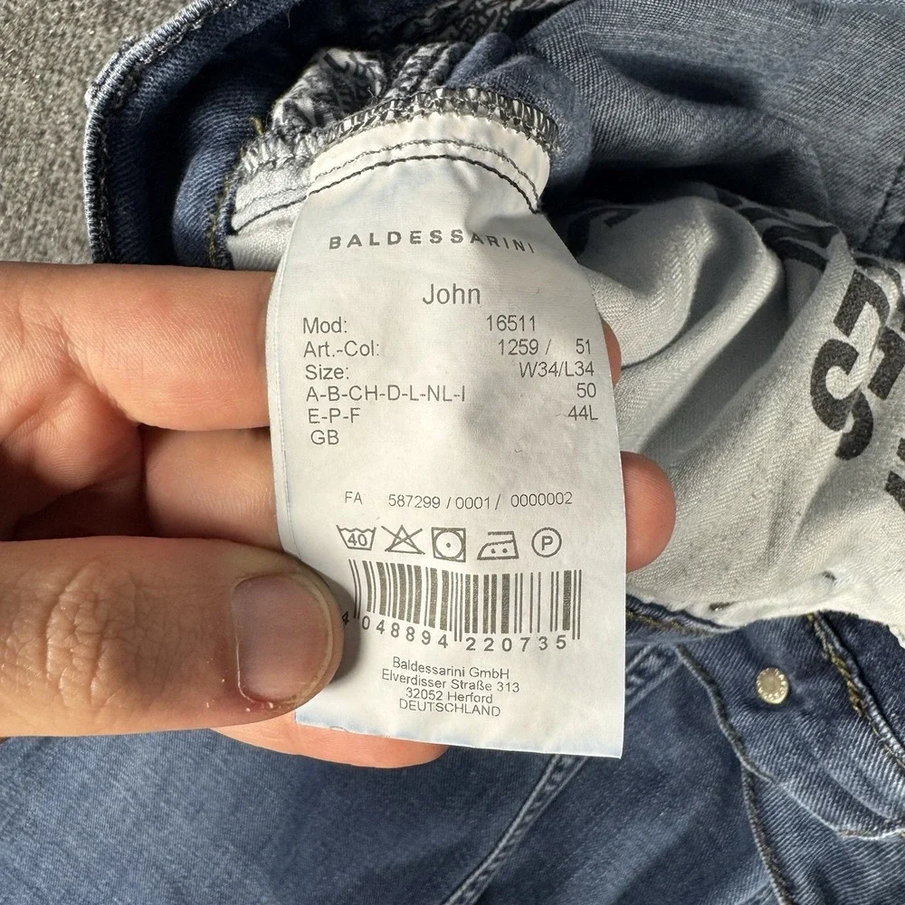 Baldessarini Jeans Regular Fit Mid Rise Straight BLD-John 16511 Jeans 34x34